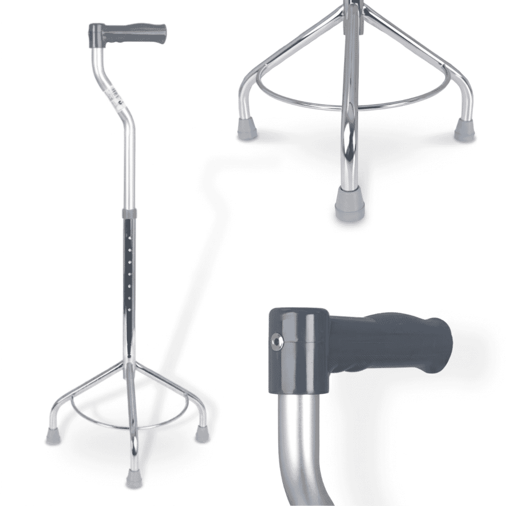 Tripod Walking Stick with Wide Base