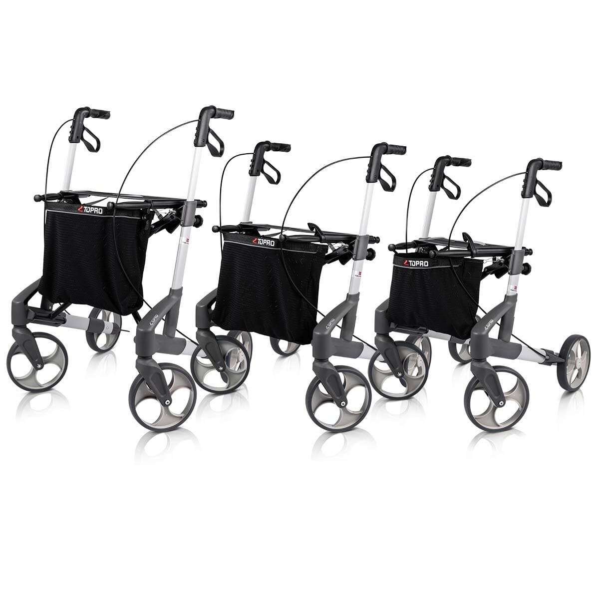 View Troja Classic Four Wheeled Rollator Silver Small information