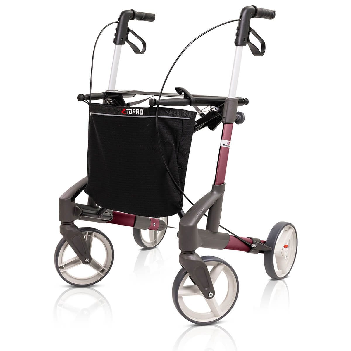 View Troja Classic Four Wheeled Rollator Red Medium information