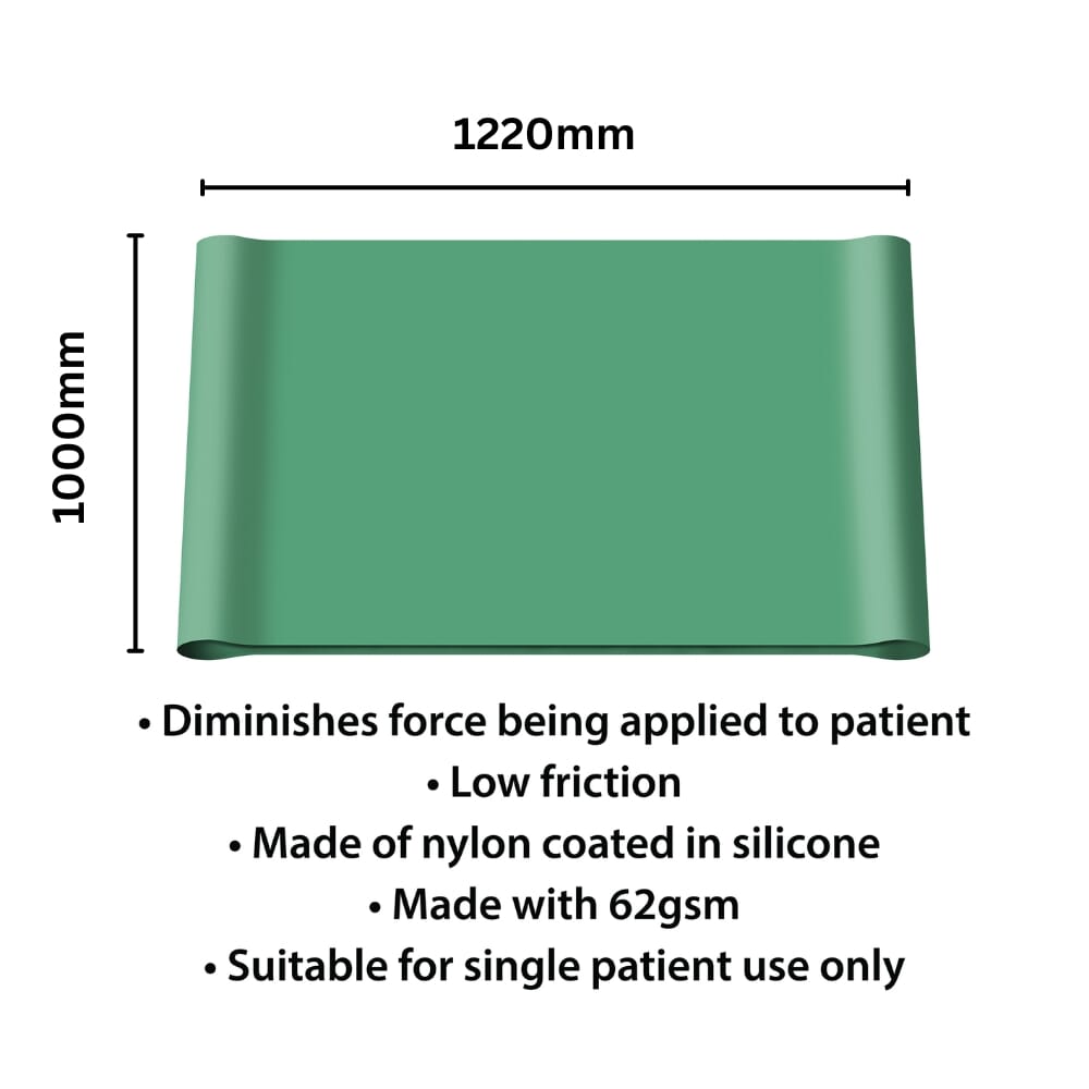 tubular slide sheet 1220 x 1000mm dimensions