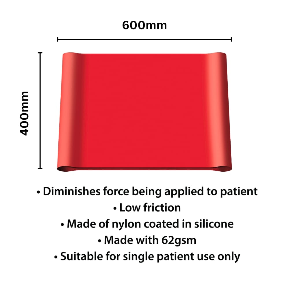 tubular slide sheet 600 x 400mm dimensions