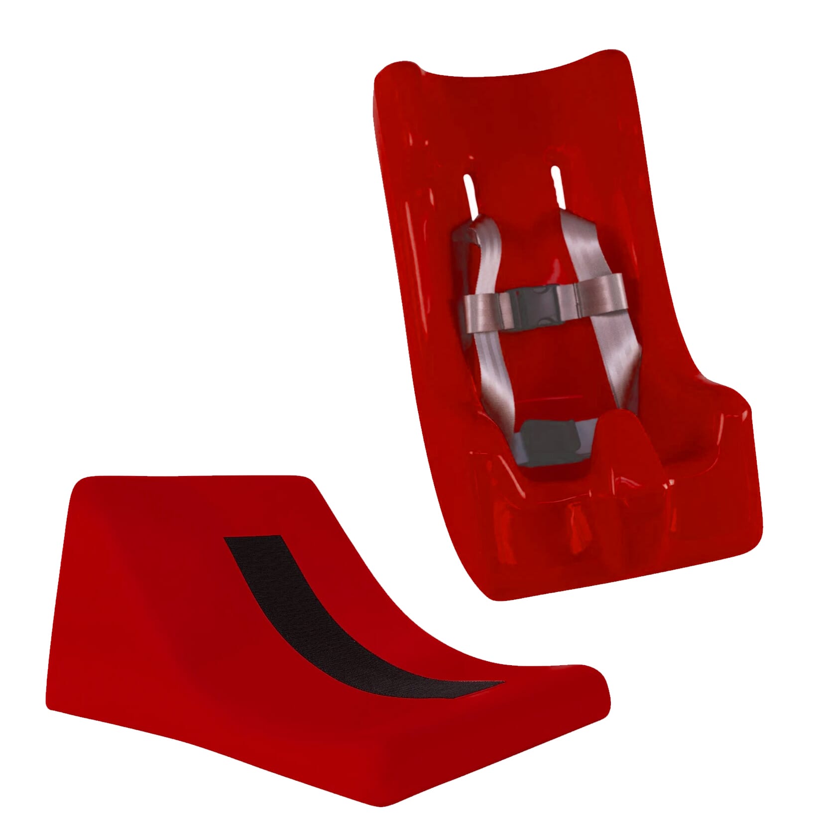 tumble forms deluxe floor sitter set small red