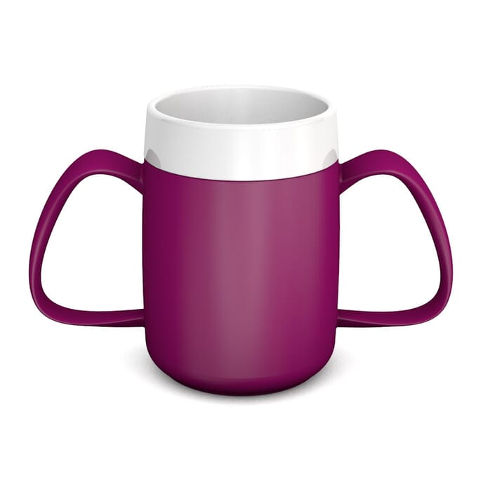 two handled mug with internal cone blackberry