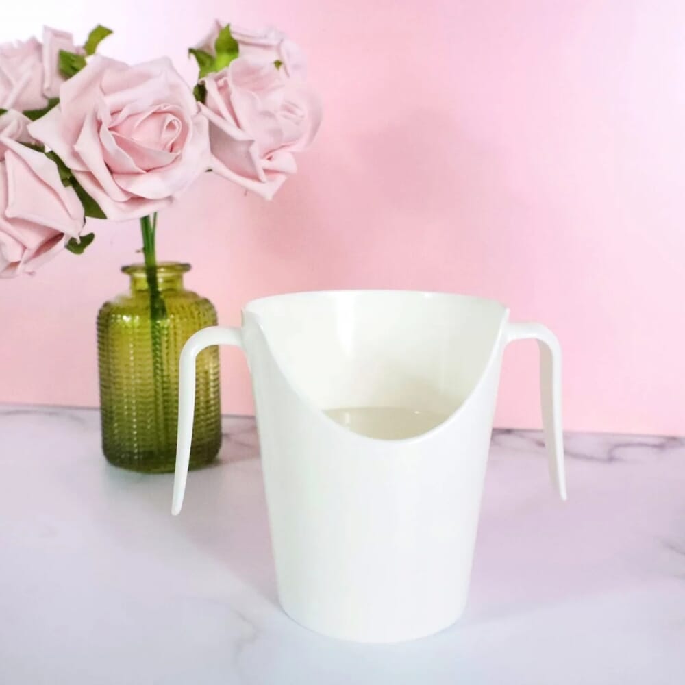 two handled nose cup white lifetsyle