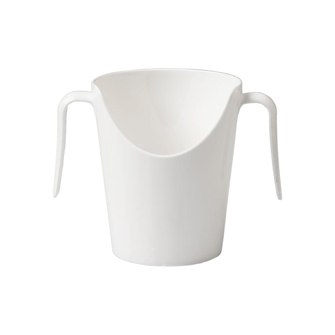 two handled nose cup white