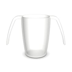 Two Handled Transparent Mug - Natural