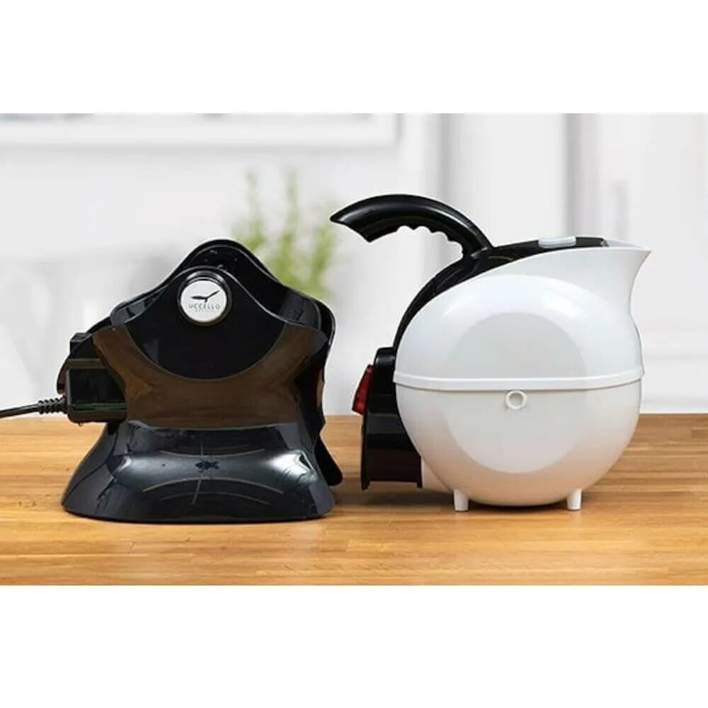 uccello ergonomic easy pour kettle and tipper black and white parts