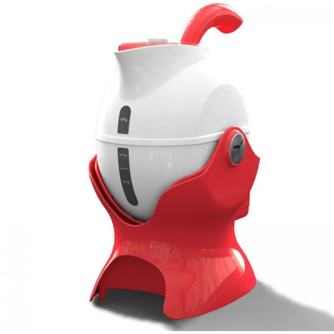 uccello kettle red white