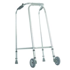 Ultra Narrow Walking Frame With Wheels - Handgrip height 785-850mm (31-34'')