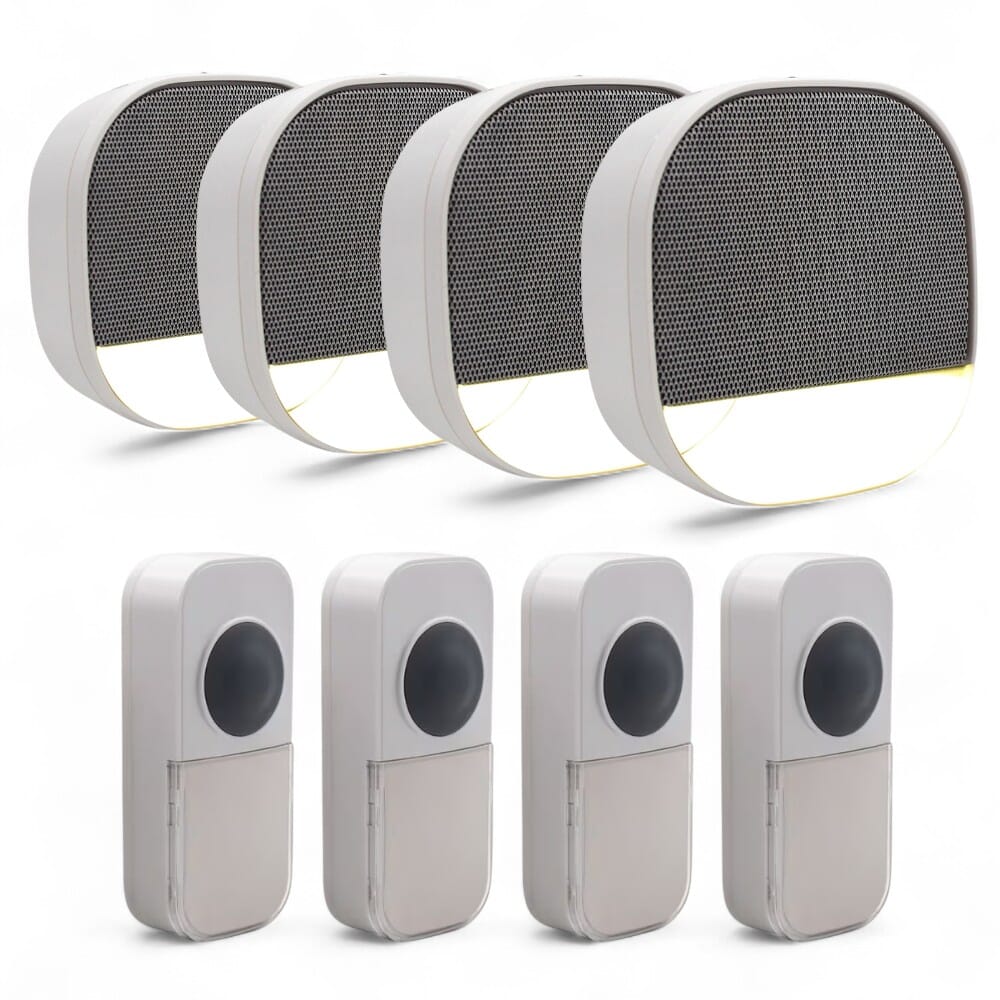 View UniCom Battery Free Door Chime Pack of 4 information