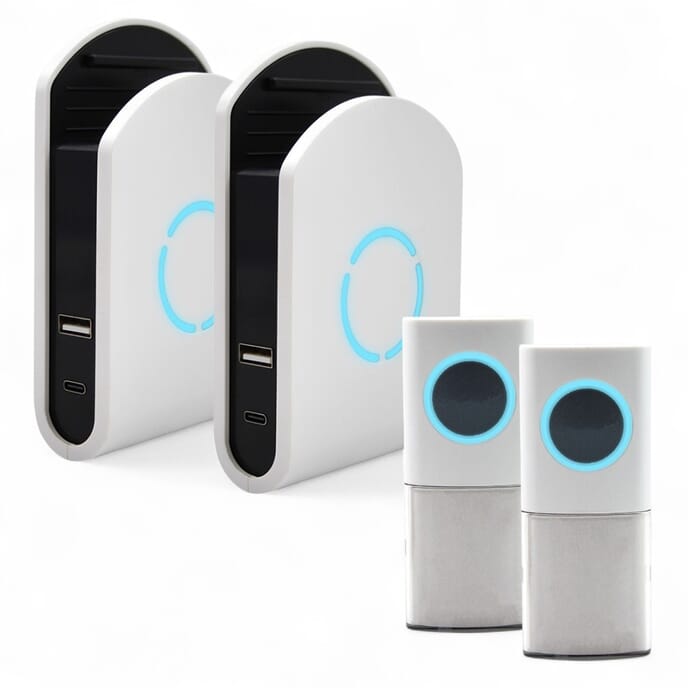 Usb Chimes Uni-Com Door Chime with USB Charger - Pack of 2 from Essential Aids