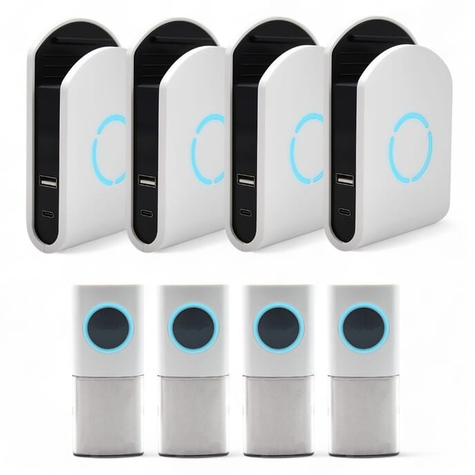 Usb Chimes Uni-Com Door Chime with USB Charger - Pack of 4 from Essential Aids