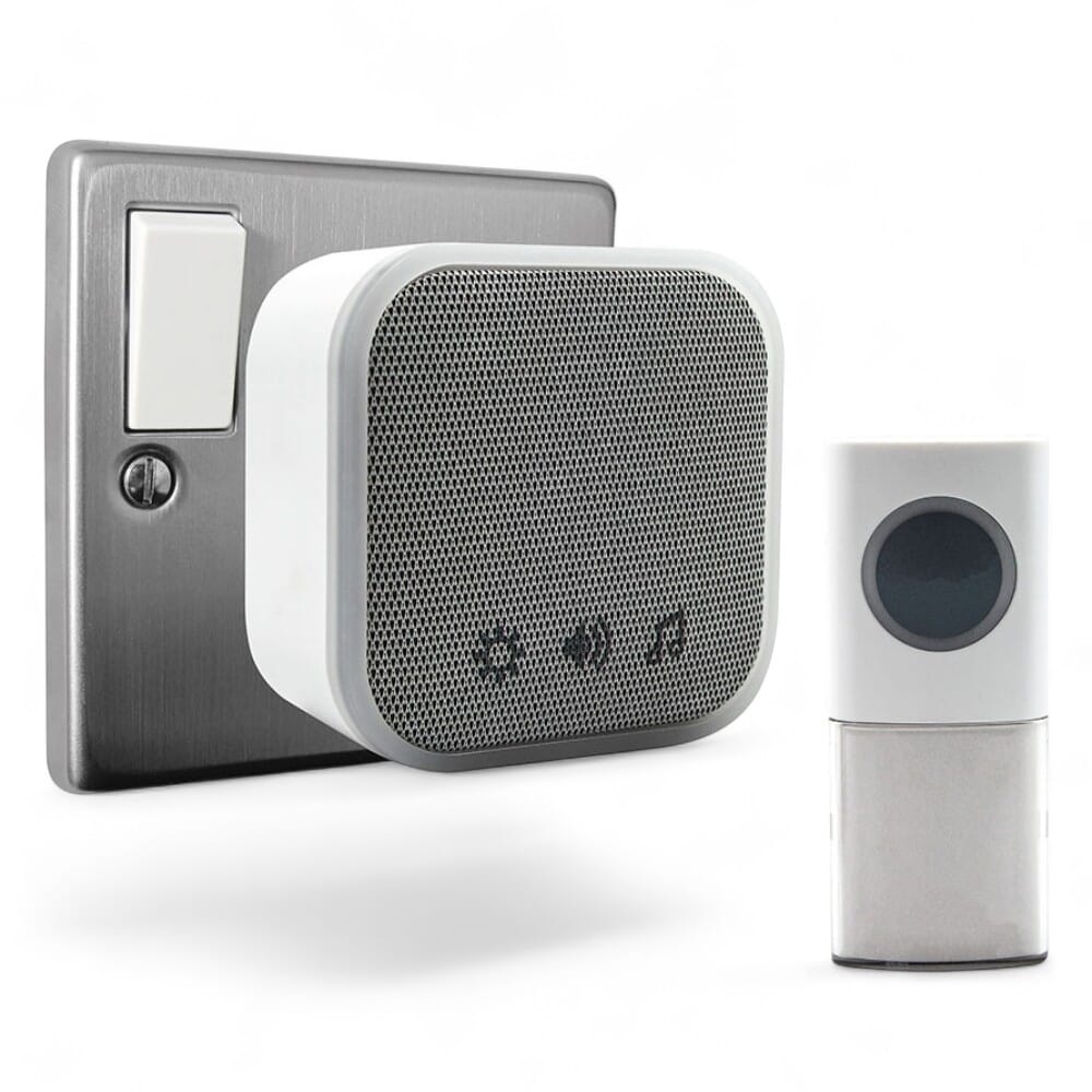 uni com plug in door chime white