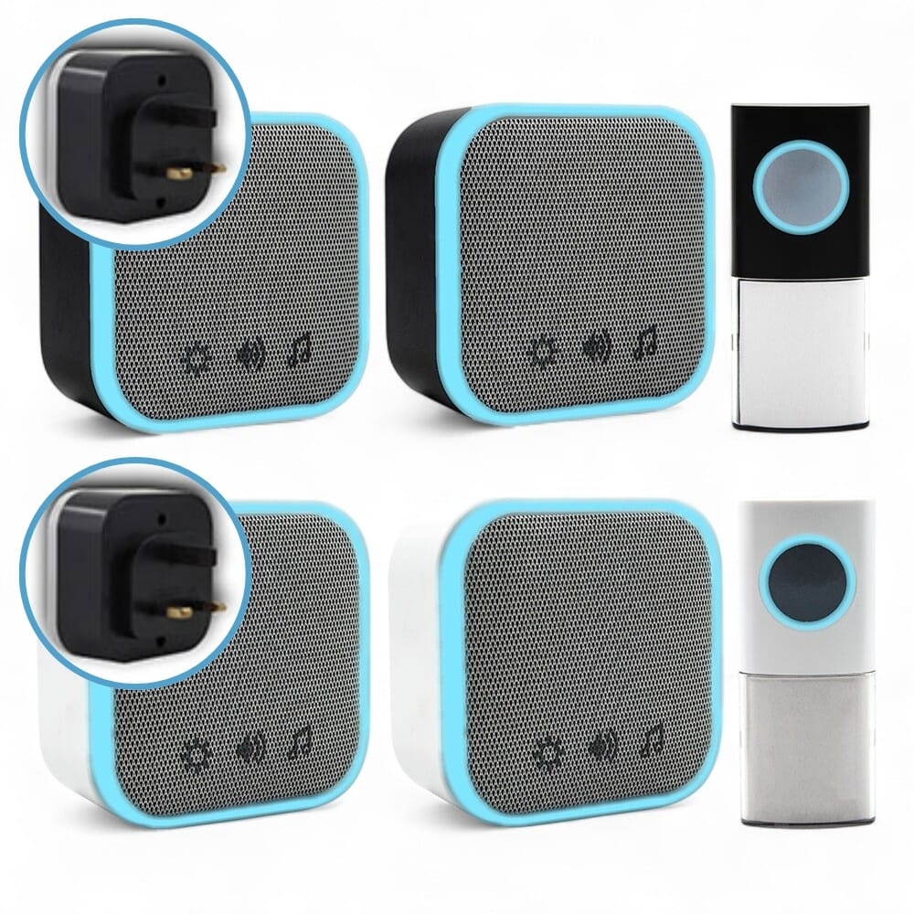 Uni-Com Portable and Plug In Door Chime Set
