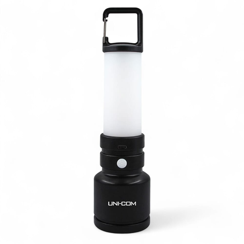 uni com rechargeable torch and lantern in lantern mode