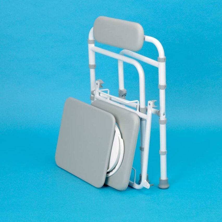 uni frame folding commode folded