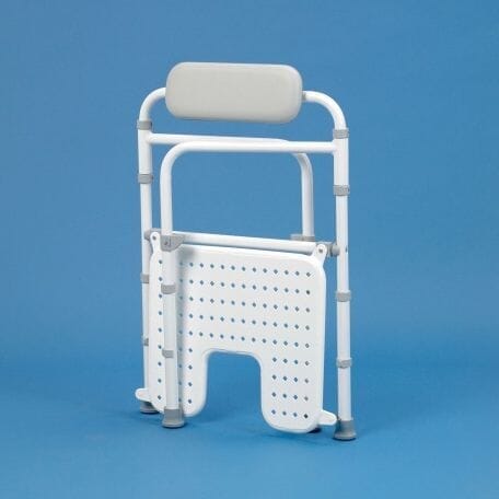 uniframe folding shower chair folded