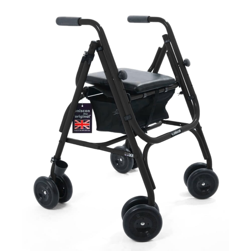 uniscan tall freeway rollator black 1