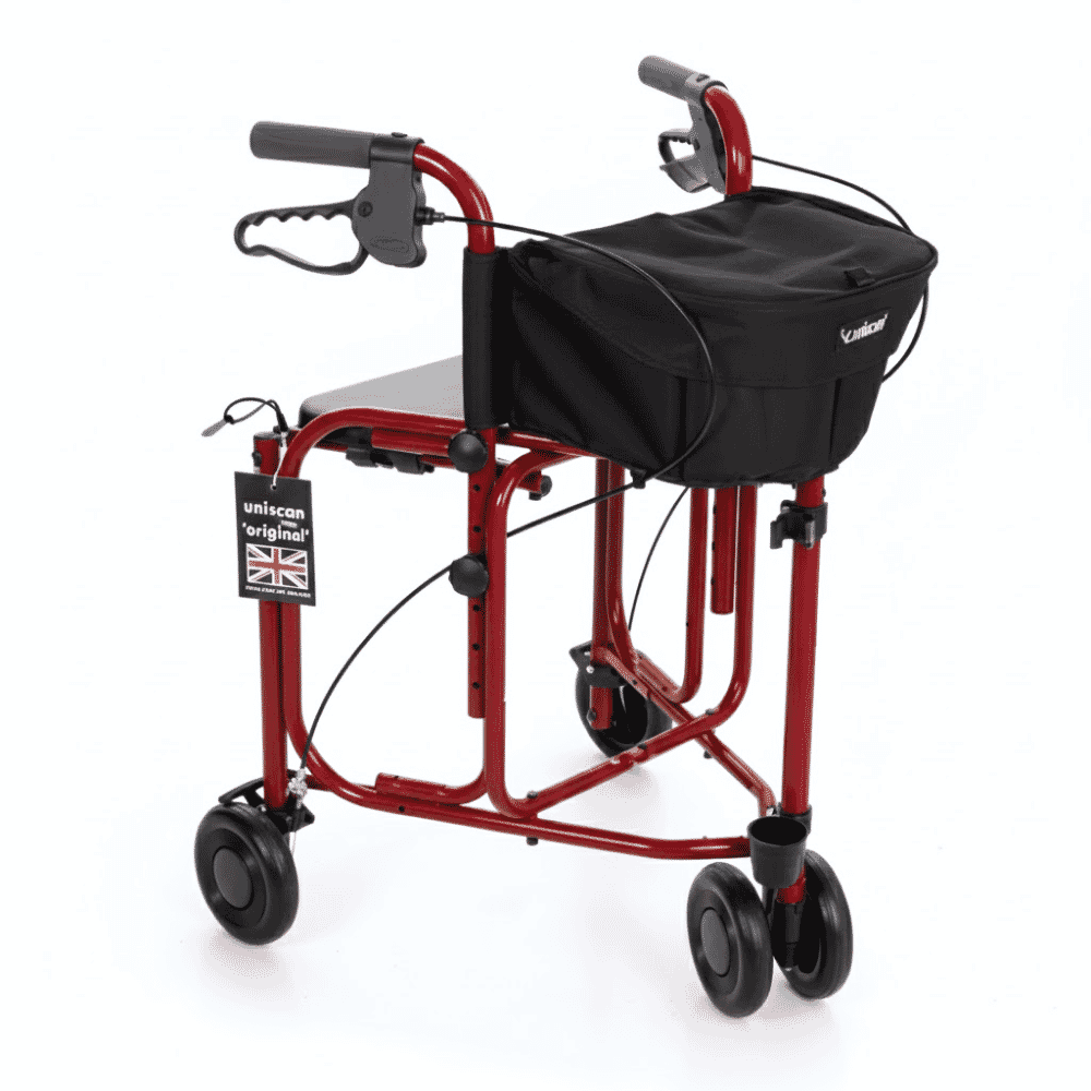 uniscan triumph rollator burgundy