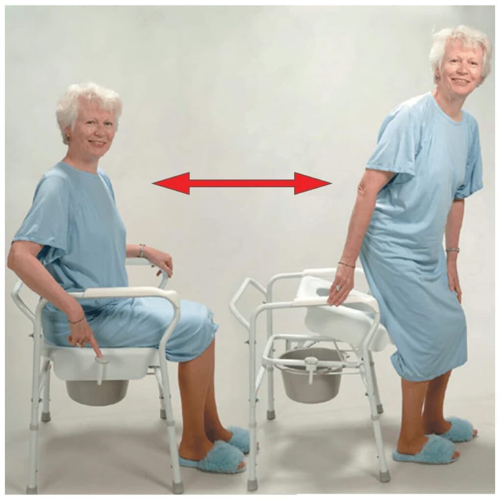 uplift commode in action