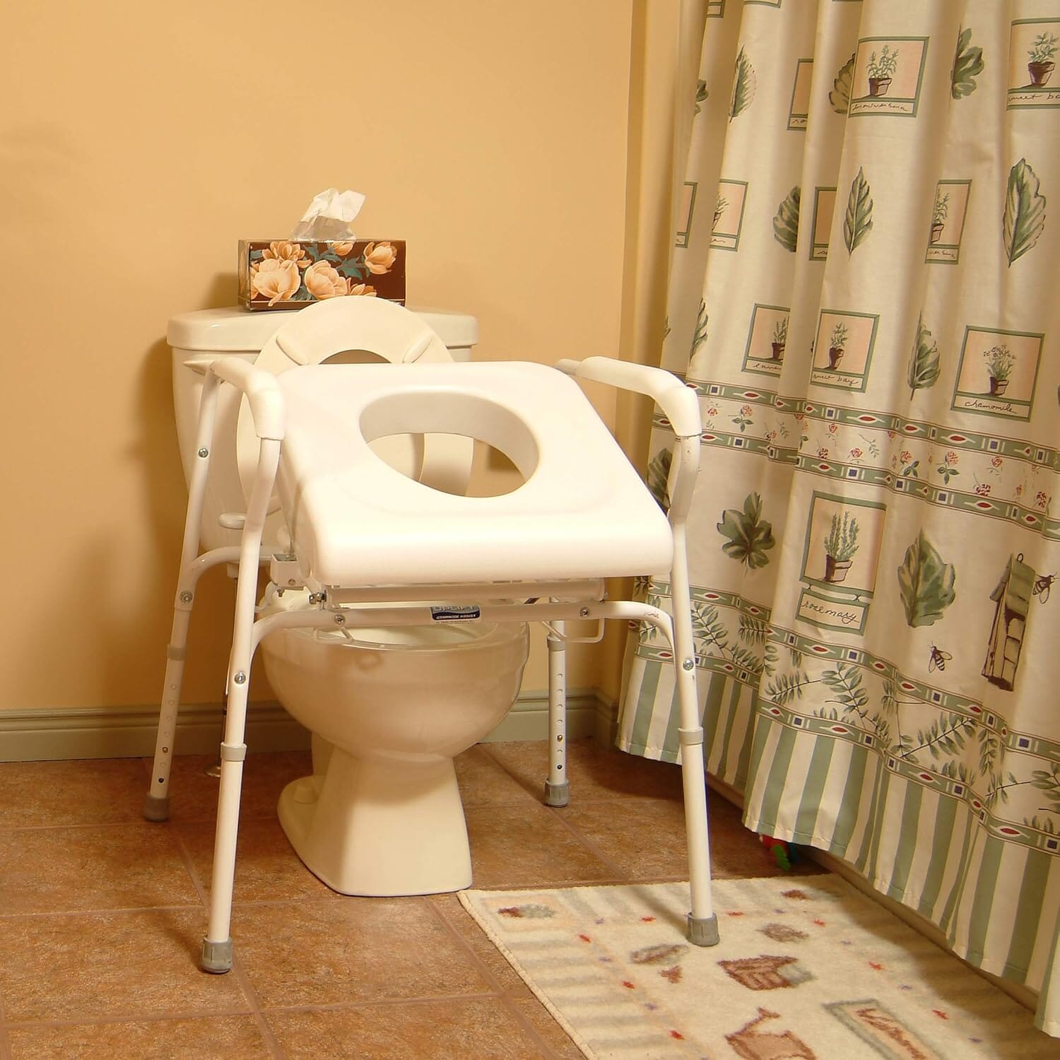 uplift commode over toilet