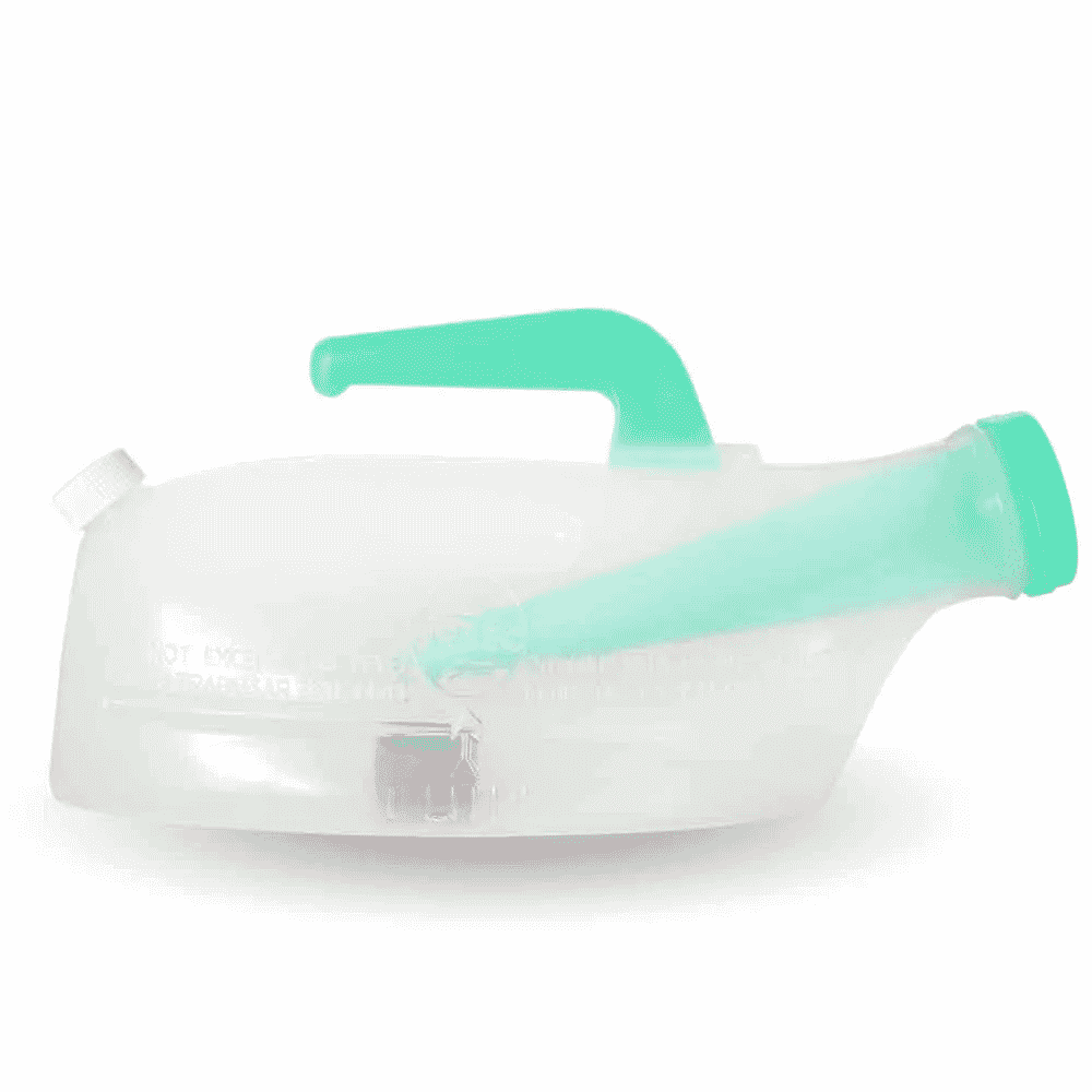 ursec anti spill male urinal side view