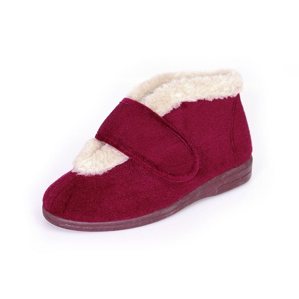 View Val Ladies Extra Extra Wide Slipper 4E6E Val Ladies Slipper in Wine Size 5 information