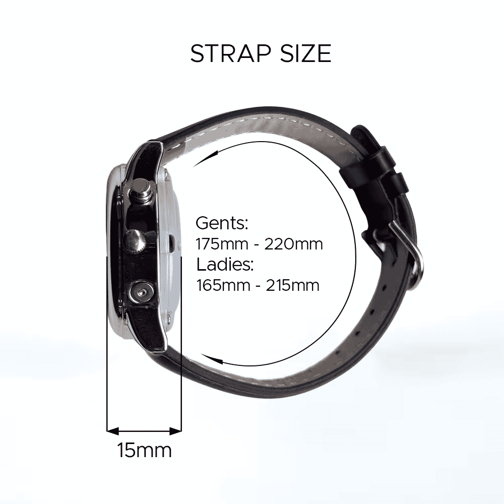 verbal atomic watch strap size