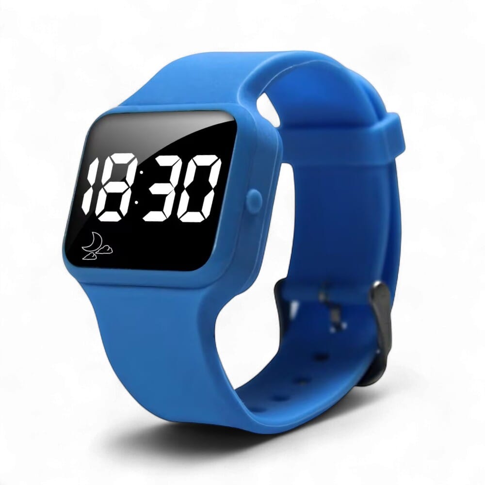 vibratime junior pill reminder alarm watch baby blue 