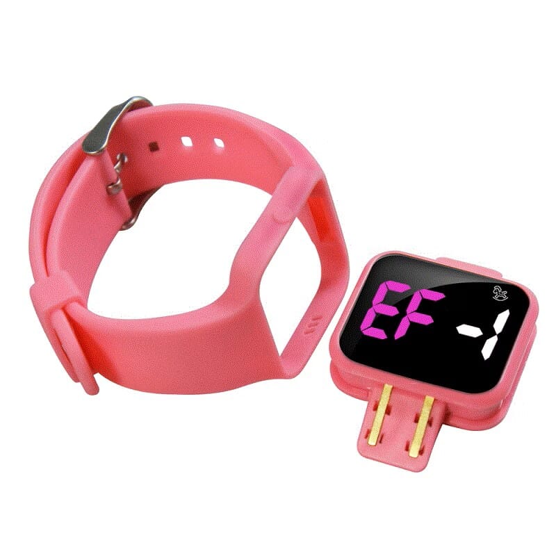 vibratime junior pill reminder alarm watch baby pink 2