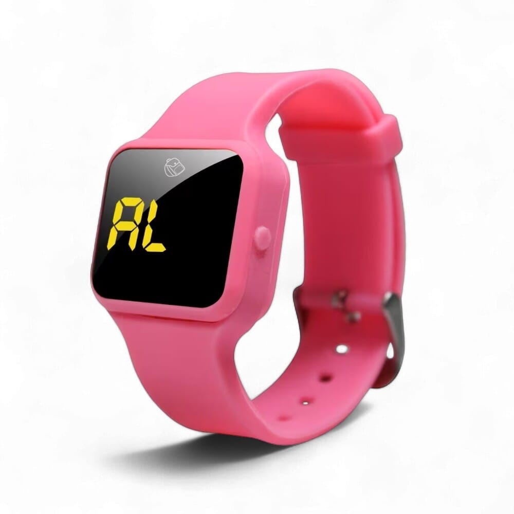 vibratime junior pill reminder alarm watch baby pink