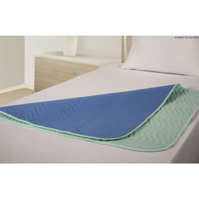 vida washable bed pad green