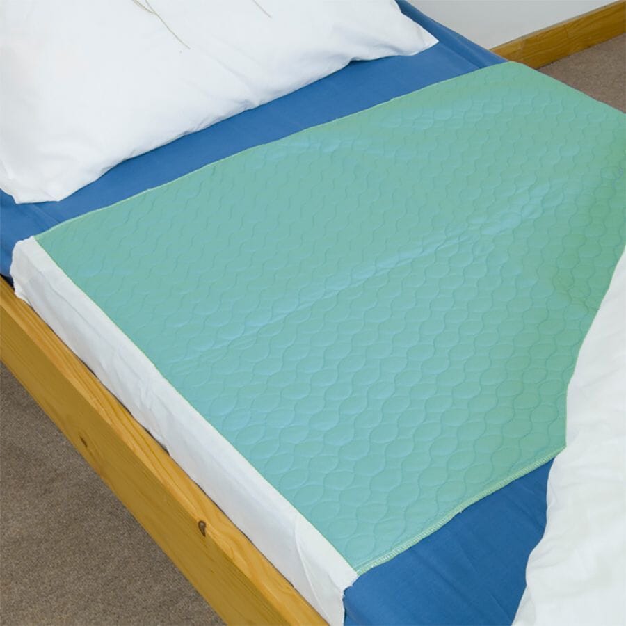 View Vida Washable Bed Pad GREEN 90 x 90cm with tucks 2 Litre information