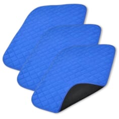 Vida Washable Chair Pad - Blue - Pack of 3