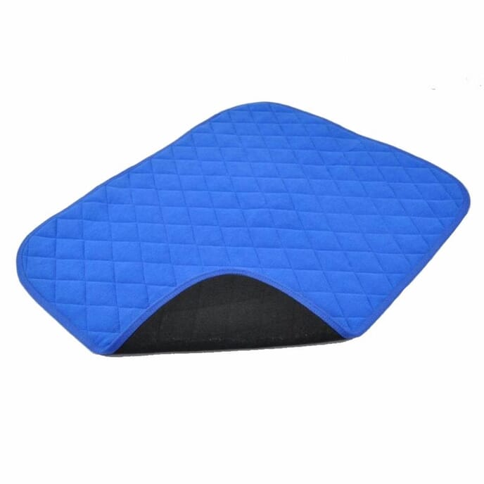 vida washable chair pad blue