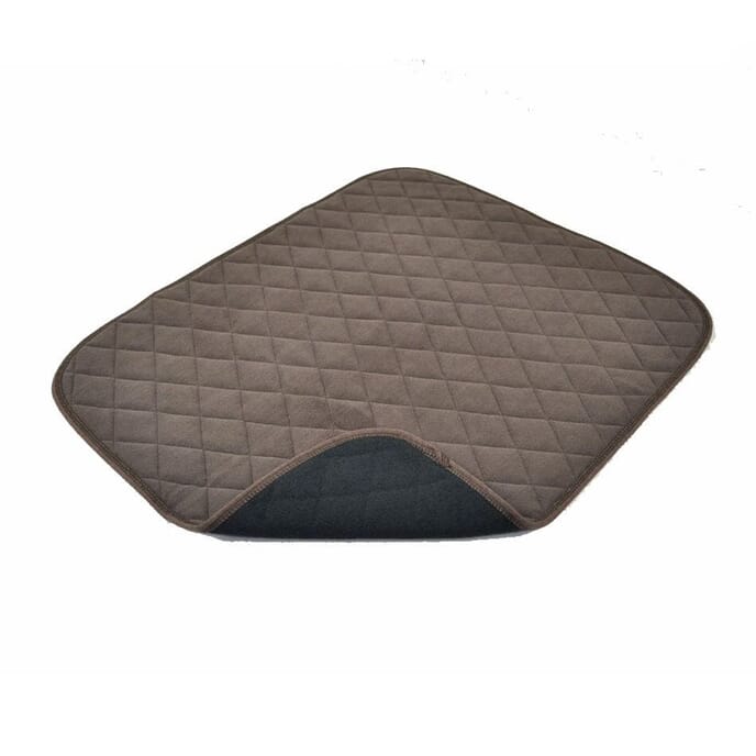 vida washable chair pad brown