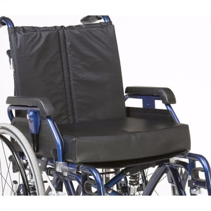 vinyl memory foam wheelchair cushion