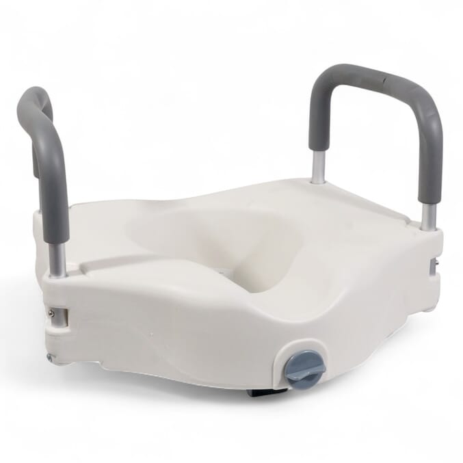 viscount raised toilet seat with arms