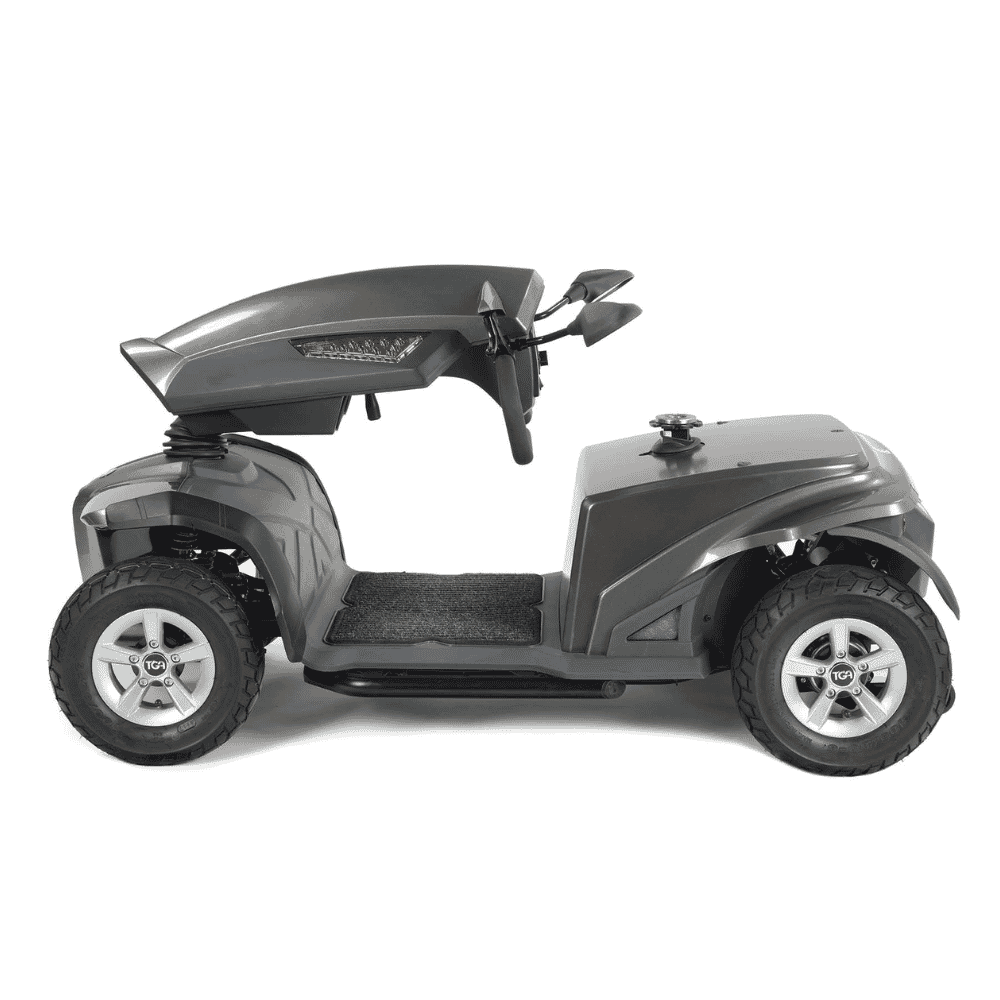 vita e mobility scooter tiller folded down