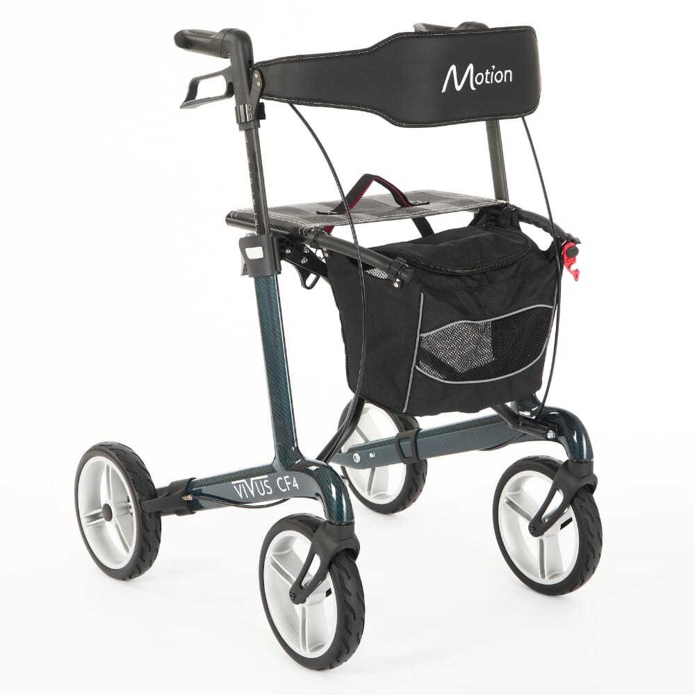 View Vivus Carbon Fibre Rollator Blue Large information