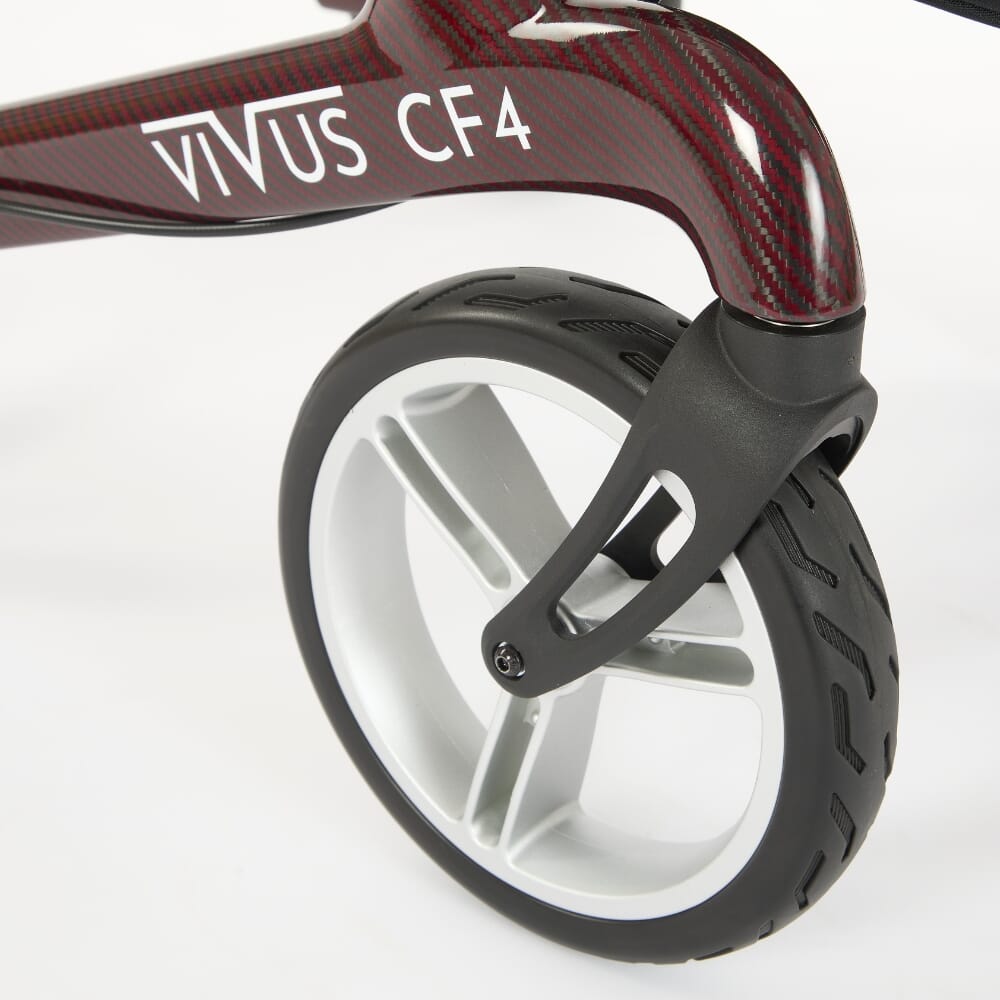 vivus carbon fibre rollator red wheel