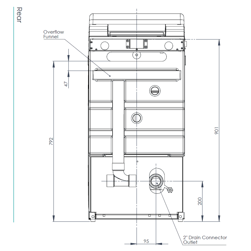 vortex air macerator rear diagram