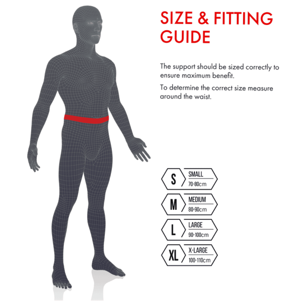 vulkan back brace size guide