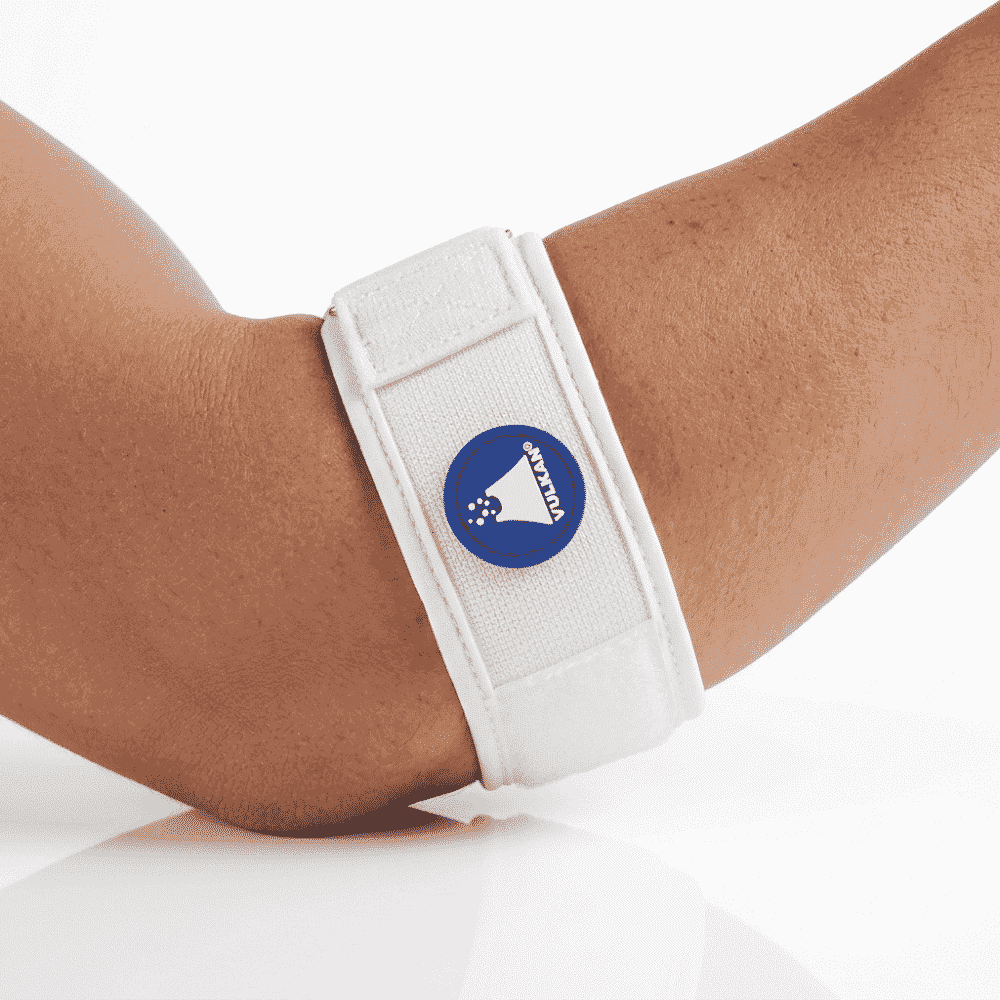 vulkan tennis elbow strap on arm