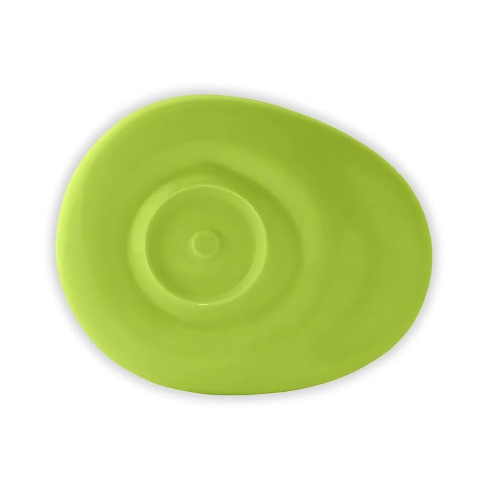 wade dignity oval saucer green top down