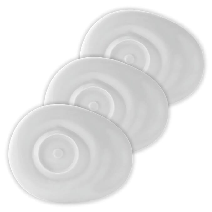 wade dignity oval saucer white pack of 3