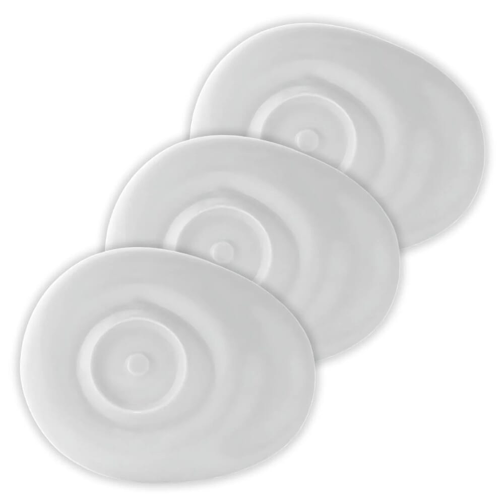 wade dignity oval saucer white pack of 3