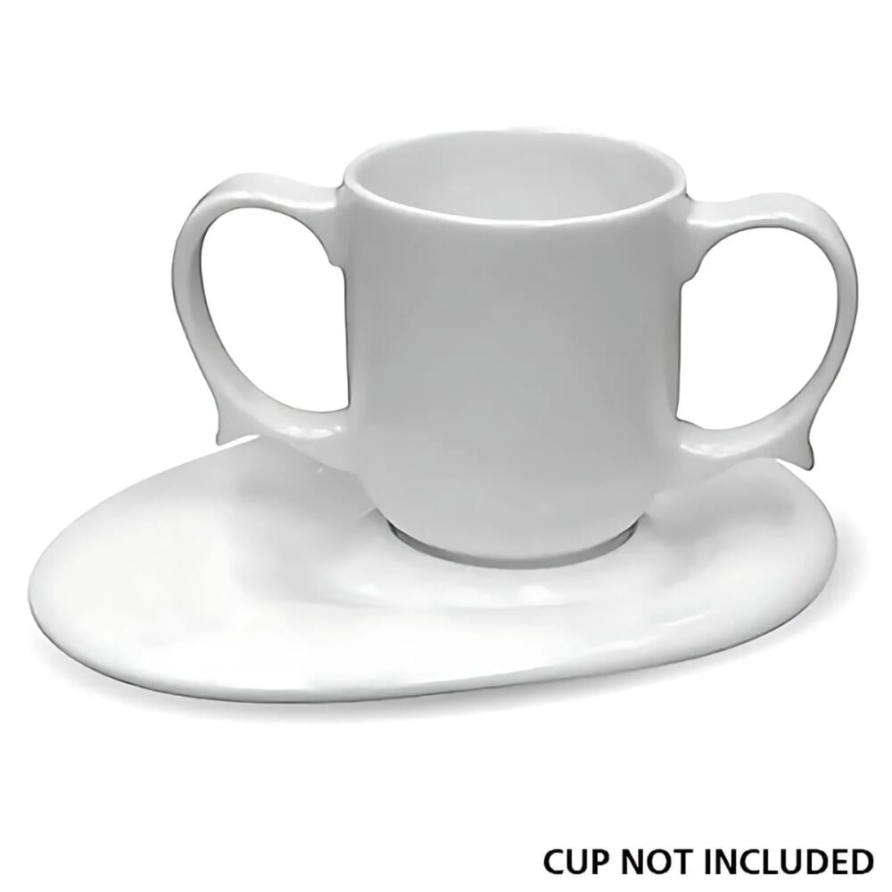 wade dignity oval saucer white with cup