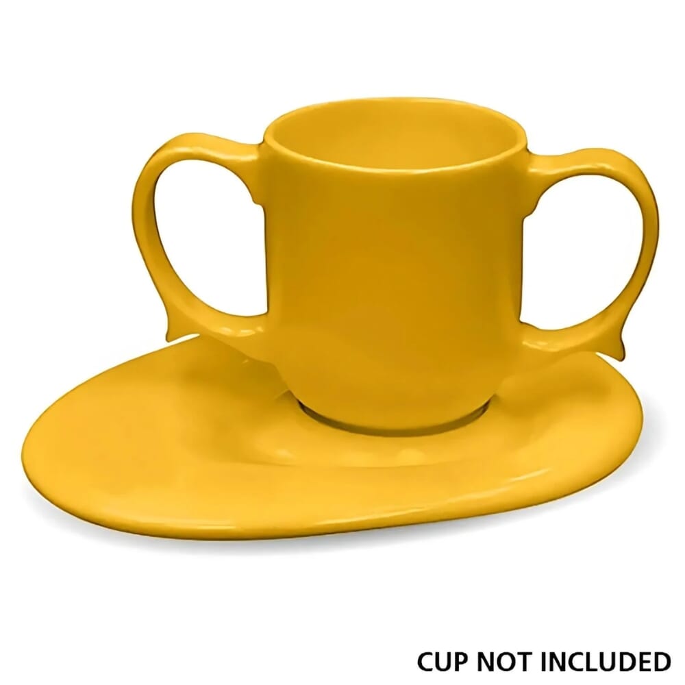 wade dignity oval saucer yellow with cup