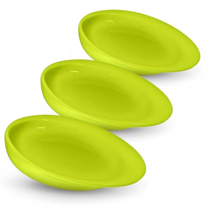 wade dignity scoop plate green pack of 3